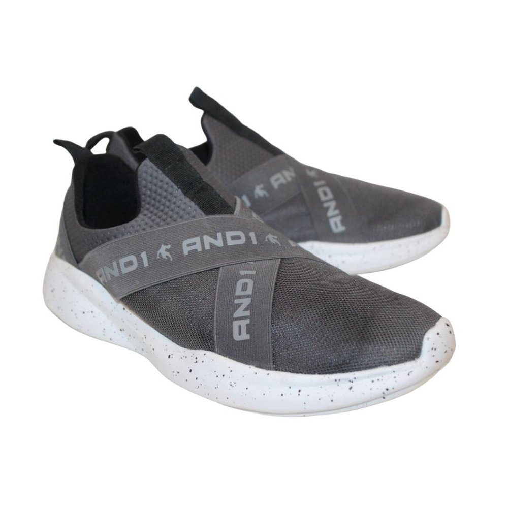 AND1 Mens Gray Memory Foam Running SNEAKERS SHOES Sz 10.5